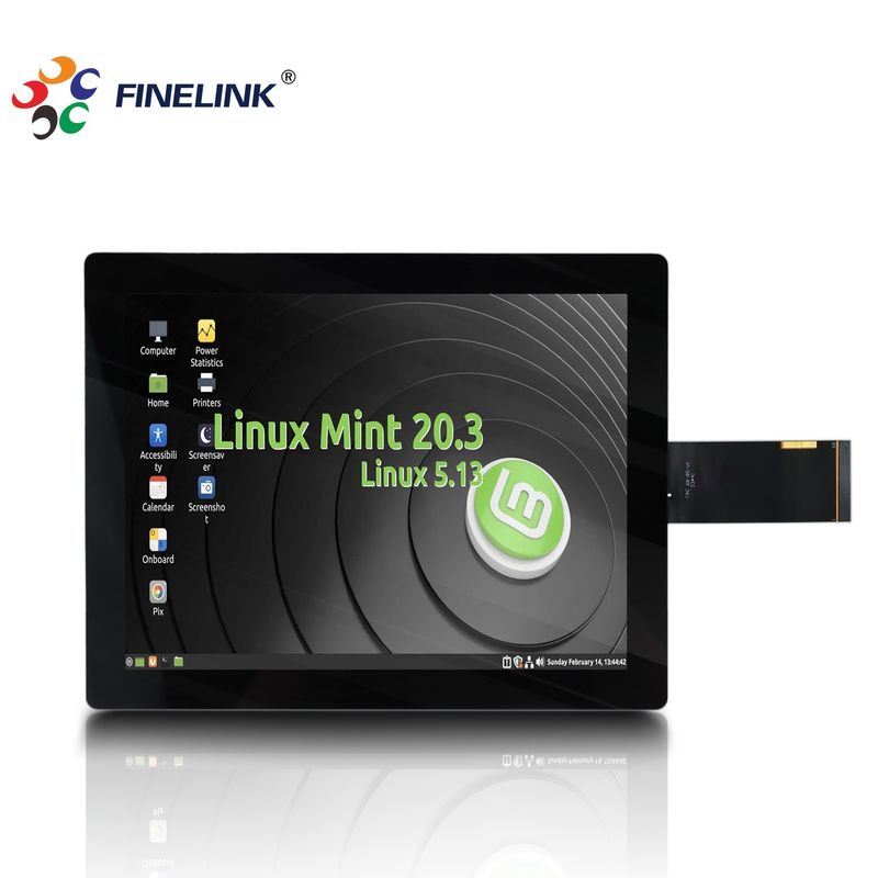10.4 ίντσες πολυεπαφή οθόνη LCD χωρητική RS232 τύπος διεπαφής