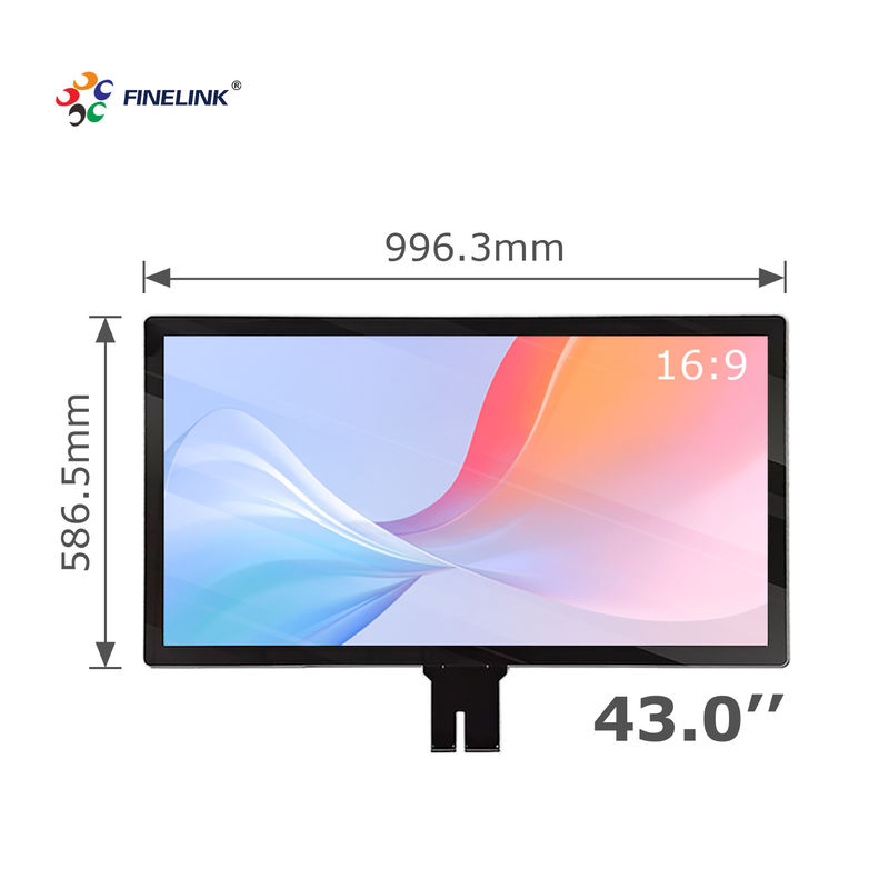 Φιλικό προς τον χρήστη 43 ιντσών διεπαφή I2C/USB/RS232 PCAP G G Συγκινητικό πάνελ αφής για επιχειρήσεις