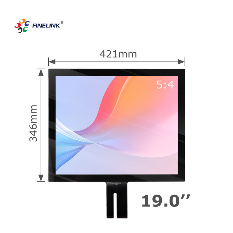 FINELINK PCAP OEM/ODM Πολυλειτουργικό 19 ιντσών G G G χωρητικό οθόνο αφής για τη βιομηχανία