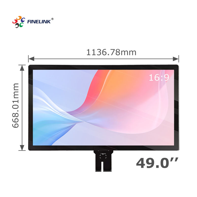 FINELINK OEM 32 43 49 55 65 75 86 ιντσών Custom Touch Πολυ-touch USB/I2C/RS232 Διασύνδεση Μεγάλο πίνακα αφής χωρητικό