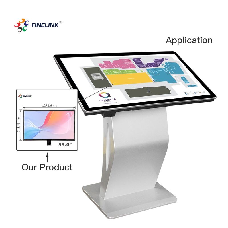 32-86 ιντσών Custom Touch Πολυ-σημείο USB/I2C/RS232 Διασύνδεση Μεγάλο PC χωρητικό πάνελ