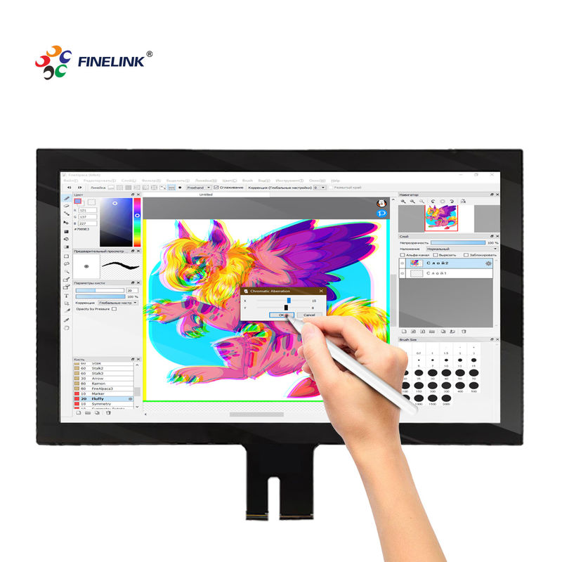 19.5 ιντσών G G Multi Touch Custom IIC USB PCAP οθόνης με πίνακα Multi Point Touch