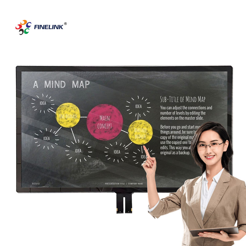 Πίνακα αφής G G Multi Point Touch 55 ιντσών με μεγάλη οθόνη οθόνης LCD και FPC IC γυαλιού